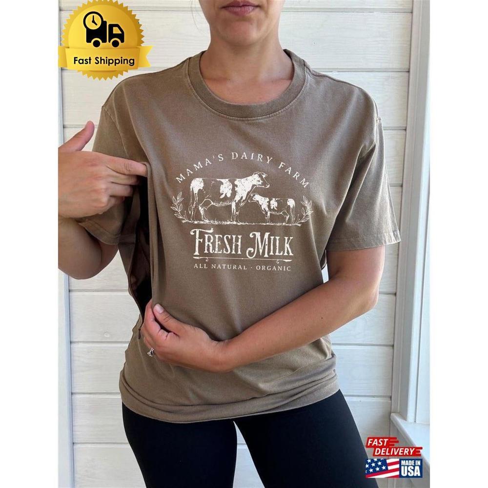 Mamas Dairy Farm Breastfeeding Friendly T-Shirt Unisex